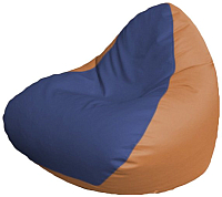 Бескаркасное кресло Flagman Relax P2.3-110 (синий/оранжевый) - 