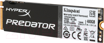 SSD диск Kingston HyperX Predator M.2 480GB (SHPM2280P2/480G)