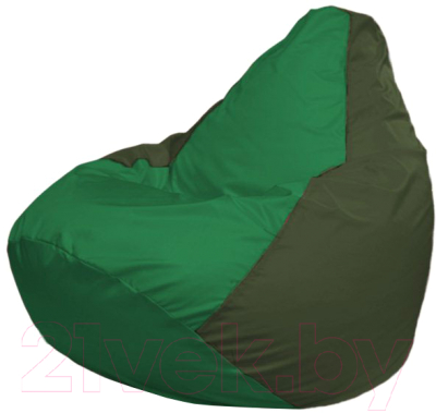 Бескаркасное кресло Flagman Груша Макси Г2.1-236 (зеленый/темно-оливковый)