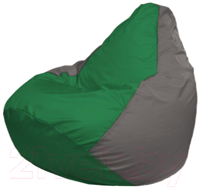 Бескаркасное кресло Flagman Груша Макси Г2.1-239 (зеленый/серый)