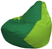 Бескаркасное кресло Flagman Груша Макси Г2.1-241 (зеленый/салатовый) - 