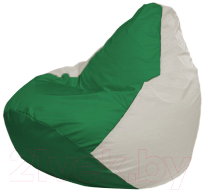 Бескаркасное кресло Flagman Груша Макси Г2.1-244 (зеленый/белый)