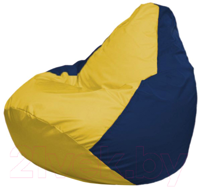 Бескаркасное кресло Flagman Груша Макси Г2.1-248 (желтый/темно-синий)