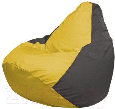 Бескаркасное кресло Flagman Груша Макси Г2.1-249 (желтый/темно-серый)