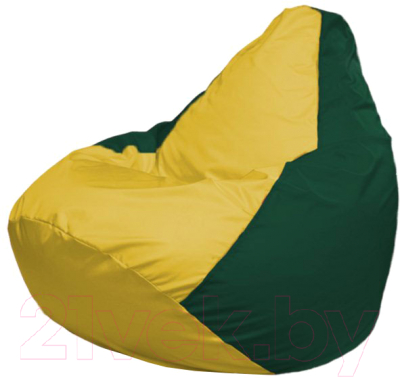 Бескаркасное кресло Flagman Груша Макси Г2.1-251 (желтый/темно-зеленый)