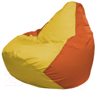 Бескаркасное кресло Flagman Груша Макси Г2.1-258 (желтый/оранжевый)