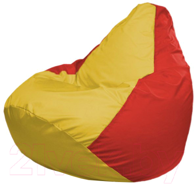 Бескаркасное кресло Flagman Груша Макси Г2.1-260 (желтый/красный)
