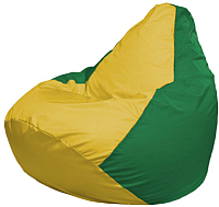 Бескаркасное кресло Flagman Груша Макси Г2.1-262 (желтый/зеленый) - 