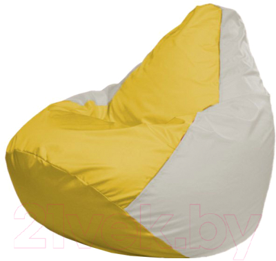 Бескаркасное кресло Flagman Груша Макси Г2.1-266 (желтый/белый)