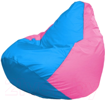 Бескаркасное кресло Flagman Груша Макси Г2.1-277 (голубой/розовый)