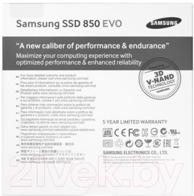 SSD диск Samsung 850 EVO 1TB (MZ-75E1T0B/EU)