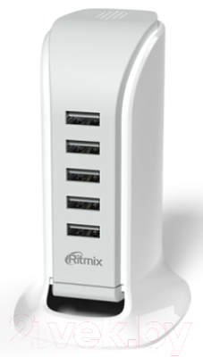 Зарядное устройство сетевое Ritmix RM-5055AC (белый)