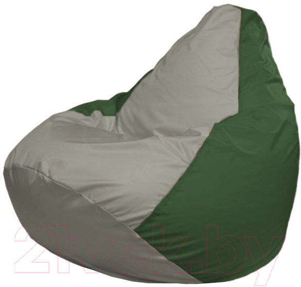 Бескаркасное кресло Flagman Груша Макси Г2.1-339 (серый/зеленый)