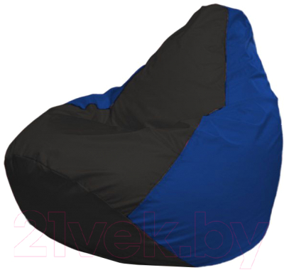 Бескаркасное кресло Flagman Груша Макси Г2.1-408 (черный/синий)