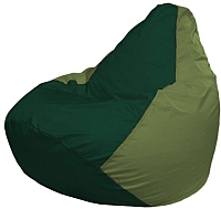 Бескаркасное кресло Flagman Груша Макси Г2.1-410 (темно-зеленый/оливковый) - 