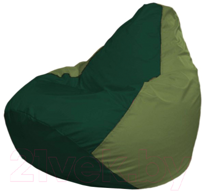 Бескаркасное кресло Flagman Груша Макси Г2.1-410 (темно-зеленый/оливковый)