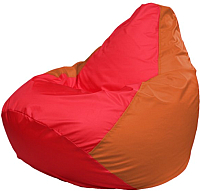 Бескаркасное кресло Flagman Груша Макси Г2.1-176 (красный/оранжевый) - 
