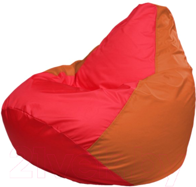 Бескаркасное кресло Flagman Груша Макси Г2.1-176 (красный/оранжевый)