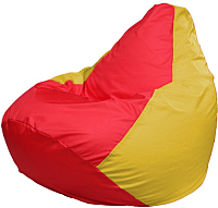Бескаркасное кресло Flagman Груша Макси Г2.1-178 (красный/желтый) - 