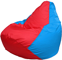 Бескаркасное кресло Flagman Груша Макси Г2.1-179 (красный/голубой) - 