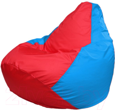 Бескаркасное кресло Flagman Груша Макси Г2.1-179 (красный/голубой)
