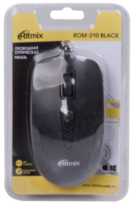 Мышь Ritmix ROM-210 (черный)