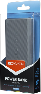 Портативное зарядное устройство Canyon CNE-CPBF78DG (темно-серый)