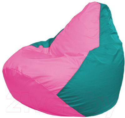 Бескаркасное кресло Flagman Груша Макси Г2.1-204 (розовый/бирюзовый)