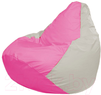 Бескаркасное кресло Flagman Груша Макси Г2.1-205 (розовый/белый)