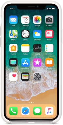 Чехол-накладка Apple Silicone Case для iPhone X / MQT22 (белый)