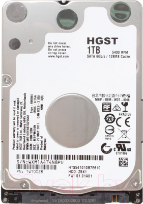 Жесткий диск HGST Travelstar Z5K1 1TB (HTS541010B7E610)