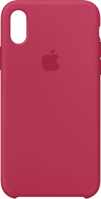 Чехол-накладка Apple Silicone Case для iPhone X Rose Red / MQT82