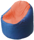 Бескаркасное кресло Flagman Bravo B1.1-33 (оранжевый/синий) - 