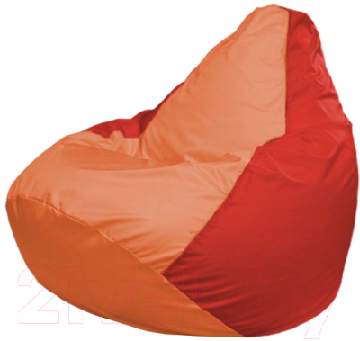 Бескаркасное кресло Flagman Груша Макси Г2.1-217 (оранжевый/красный)
