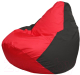 Бескаркасное кресло Flagman Груша Макси Г2.1-232 (красный/черный) - 