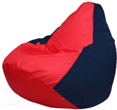 Бескаркасное кресло Flagman Груша Макси Г2.1-234 (красный/темно-синий)
