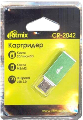 Картридер Ritmix CR-2042 (зеленый)