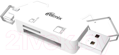 Картридер Ritmix CR-2043G (белый)