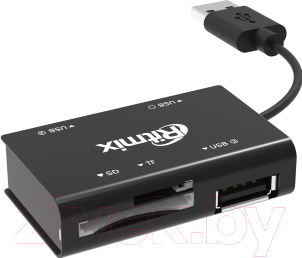 USB-хаб Ritmix CR-2322 (черный)