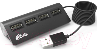 USB-хаб Ritmix CR-2400 (черный)