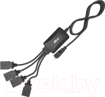 USB-хаб Ritmix CR-2405 (черный)