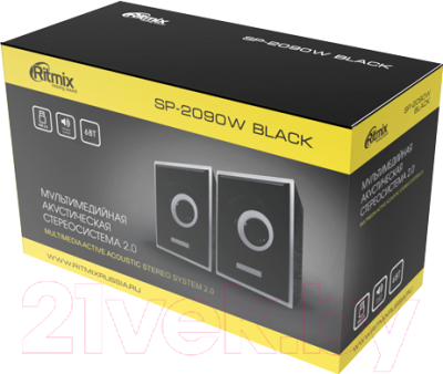 Мультимедиа акустика Ritmix SP-2090w (черный)
