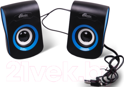 Мультимедиа акустика Ritmix SP-2060 (черный/синий)