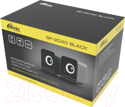 Мультимедиа акустика Ritmix SP-2040 (черный)