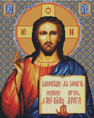 

Набор алмазной вышивки Picasso, Заповедь Христа икона (PD4050091)