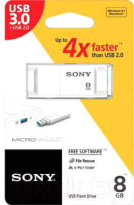 Usb flash накопитель Sony MicroVault Entry 8GB (USM8XW)