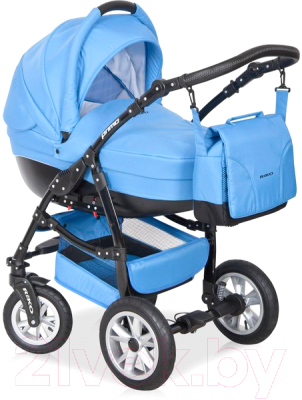 Детская универсальная коляска Riko Primo 3 в 1 (02/ocean blue)