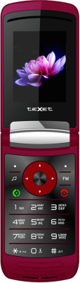 Мобильный телефон Texet TM-402 (бургунди)