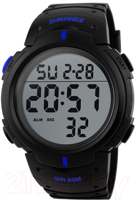 Часы наручные мужские Skmei 1068-3 (черный/синий)