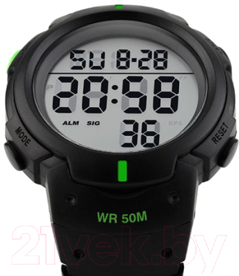Часы наручные мужские Skmei 1068-4 (черный/зеленый)